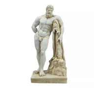 Farnese Hercules Heracles Greek Cast Marble Sculpture Statue Museum Copy 9.84 in