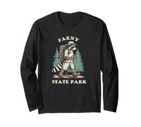 Farney State Park New Jersey Hiking Trail Raccoon Long Sleeve T-Shirt