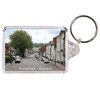 Farnham - Surrey - Double Sided Large Keyring Gift/Present/Souvenir BBSK1073