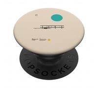 Farnsworth House - Minimalist Mies van der Rohe Tribute PopSockets Adhesive PopGrip