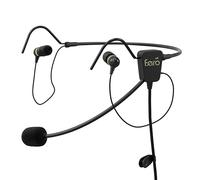FARO AIR in-Ear Aviation Headset Premium Pilot Headset - Compare with ClarityAloft, Black