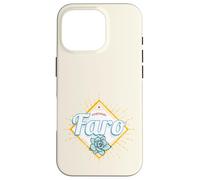 Faro Algarve Portugal with Retro Succulents Vintage Souvenir Case for iPhone 16 Pro