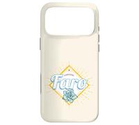 Faro Algarve Portugal with Retro Succulents Vintage Souvenir Case for iPhone 17 Pro Max