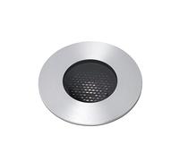 FARO BARCELONA LED recessed spotlight, nickel-coloured, Ø 9 cm, aluminium/stainless steel