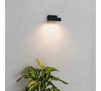 FARO BARCELONA Balic LED outdoor wall light, black, aluminium, width 15 cm