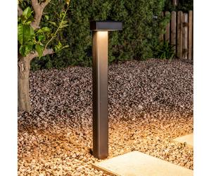 FARO BARCELONA Balic LED pedestal light, black, aluminium, height 58 cm