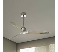 FARO BARCELONA Ceiling fan Just Fan M, chrome/transparent