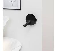 FARO BARCELONA Duas LED wall light, USB charging port, black