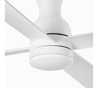 FARO BARCELONA Fraser M ceiling fan with LED bulb, DC, white