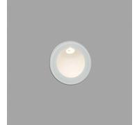 Faro Barcelona Galo Round LED Recessed Outdoor Wall Light - Matt White