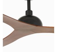 FARO BARCELONA Gotland ceiling fan, DC, black/dark wood