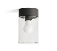 Luminosa Lighting Luminosa Kila Dark Grey Surface Mounted Ceiling Lamp Transparent 2700K Ip65