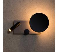 FARO BARCELONA Klee LED wall light, grey, right-hand version