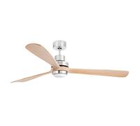 FARO BARCELONA Lantau-G LED ceiling fan, pine