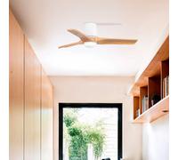 FARO BARCELONA LED ceiling fan Heywood S, DC, quiet, Ø 90 cm, CCT