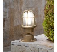 Luminosa Lighting Luminosa Mauren 1 Light Outdoor Pedestal Light Brass Ip44, E27