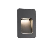 Faro Barcelona Nase 70399 - Recessed (Bulb Included) LED, 3 W, Aluminium Body and Transparent PC Diffuser, Grey