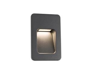 Faro Barcelona Nase 70399 - Recessed (Bulb Included) LED, 3 W, Aluminium Body and Transparent PC Diffuser, Grey