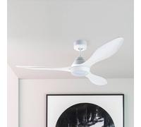 FARO BARCELONA Polaris L LED ceiling fan, 3 blades, white