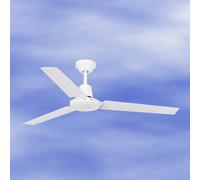 FARO BARCELONA Straight white ceiling fan ECO INDUS
