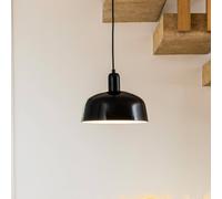 FARO BARCELONA Tatawin hanging light, black, glass, Ø 18.4 cm