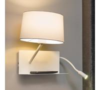 FARO BARCELONA With LED reading arm - functional Handy wall lamp