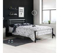 Faro Bed Birlea Silver Small Double