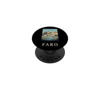 Faro Portugal Coastal Harbor Scenic Travel Art PopSockets Adhesive PopGrip