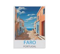 Faro Portugal，Jigsaw Puzzles Puzzles for Adults Kids. 1000 Piece Impossible Challenge Toy Educational Game Home Decoration for Adults& Kids Age 14 Years Up 1000pcs（38x26cm）-HZ4