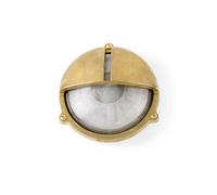 Faro Timon - 1 Light Outdoor Bulkhead Wall Light Brass IP44