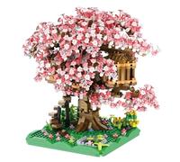 Faroby 48Pcs Flower Garden Building Toys Set, DIY Mini Tree Botanical Cherry Blossom for Girls