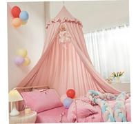 Faroby Bed Canopy for Girls Large Princess Kids Canopy with Ruffled Edge Bed Tent for Children's Bedroom, Play Area, for Girls