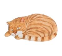 Faroby Cat Shaped Rug, 30x16 Inch Soft Absorbent Cat Bath Mat Non Slip Floor Mat, Washable Bathroom Rug for Bedroom Kitchen