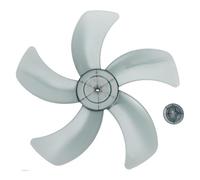 Faroby Fan Blade Replacement, 16 Inch Plastic Fan Blade Leaves, Replacement Blades for Table Standing Pedestal, Black