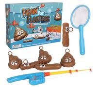 Faroby Fishing for Floaters Bath Game - 1 Set Cute Poop-Themed Interactive Parent-Child Developmental Toy for Kids 3+, Bathtime Fun