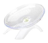 Faroby Hamster Wheel 7Inch Silent Non-slip Flying Saucer Exercise Wheel for Dwarf Hamsters Gerbil White