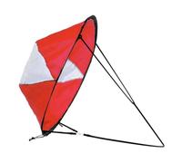 Faroby Kayak Wind Sail Foldable Downwind Paddle Board Sail for Inflatable Boats Canoes Red
