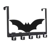 Faroby Over The Door Hooks, Bat Wall Decor Gothic Shelves with 5 Hooks for Towel Coat Purse Key