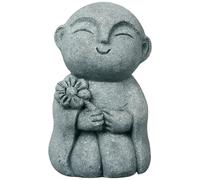 Faroby Small Buddha Statue Minimalist Resin Buddhist for Home Decor Zen Meditation Desk