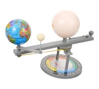 Faroby Sun Earth Moon Orbital Model, 8x4x7 inch Educational Geography Solar System Model Luminous Plastic for Science Experiments