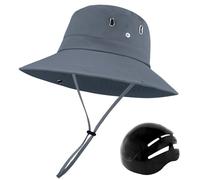 Faroby Sun Hat with Anti-Collision Bike Helmet, UV Protection Breathable Bucket Hat with Roll up Brim for Riding Travel Holiday