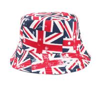Faroby Union Bucket Hat Reversible UK Flag Pattern Hat for Men Women, King Charles Coronation British Party Accessory