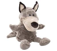 Faroby Wolf Open Mouth Hand Puppet, Plush Animal Toy for Imaginative Pretend Play, Stocking Stuffer for Babies