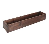 Faroby Wooden Box Planter, 19.7x4x2.8 inch Rustic Wood Planter Box Rectangular Flower Pot for Courtyard Patio Indoor