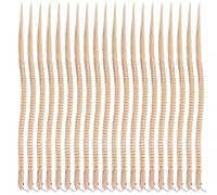 Faroby Wooden Snake 20PCS 12 Inch Unfinished Wiggly Toy Jointed Flexible Snakes Kids