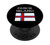 Faroe Island Flag Foroyar Faroe Island PopSockets Adhesive PopGrip