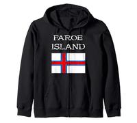 Faroe Island Flag Foroyar Faroe Island Zip Hoodie