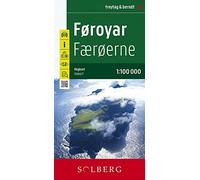 Faroe Islands - Føroyar, street map: Wegenkaart Schaal 1 : 100.000 (F&B Wegenkaarten)