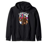 Faroe Islands Viking Norse Warrior Heritage Føroyar Zip Hoodie