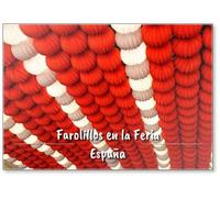 Farolillos En La Feria, Fiesta, España, Fridge Magnet